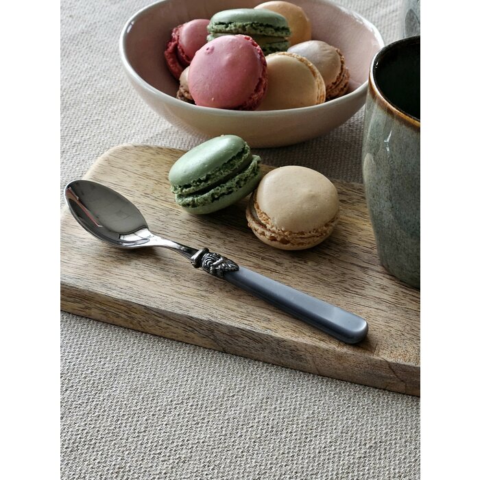 Cuillère à Thé, avec manche Gris (éclat nacré)