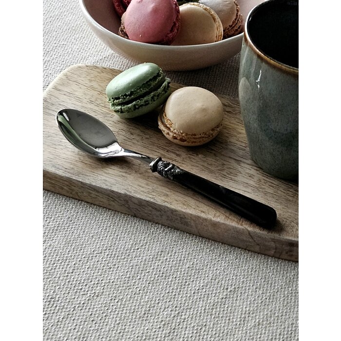 Teaspoon, with Brown handle (mother-of-pearl sheen)