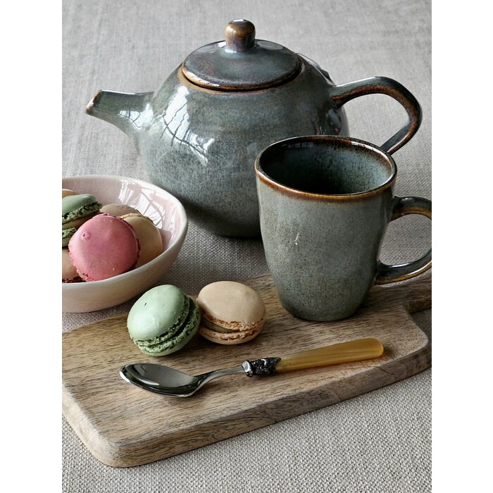 Cucharilla de té, con mango Miel Oro (brillo nácar)