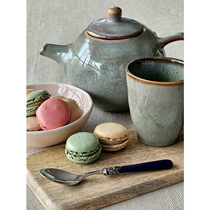 Teaspoon, with Blue handle (matte)