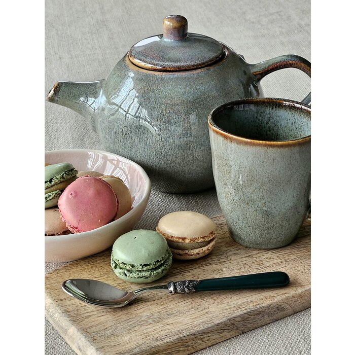 Cuillère à Thé, avec manche Vert (mat)