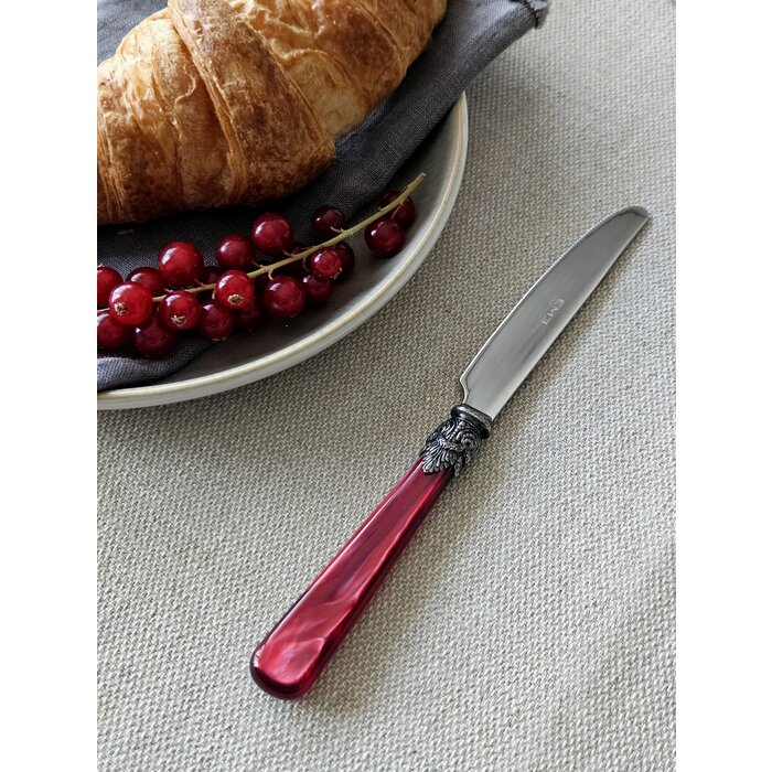 Knife, Red (mother-of-pearl), Breakfast