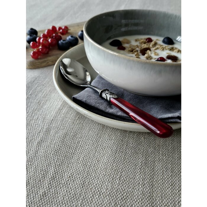 Cuillère, Rouge (nacré), Petit-Déjeuner