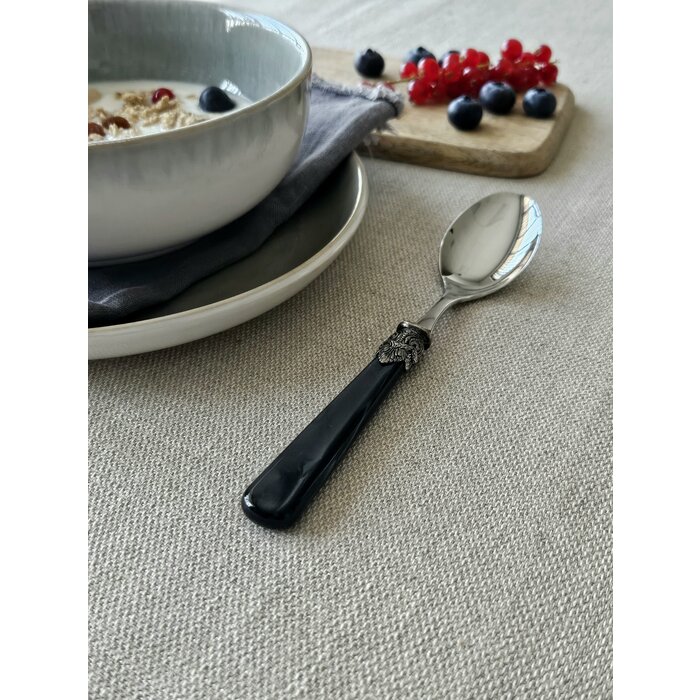 Cuillère, Noir (nacré), Petit-Déjeuner