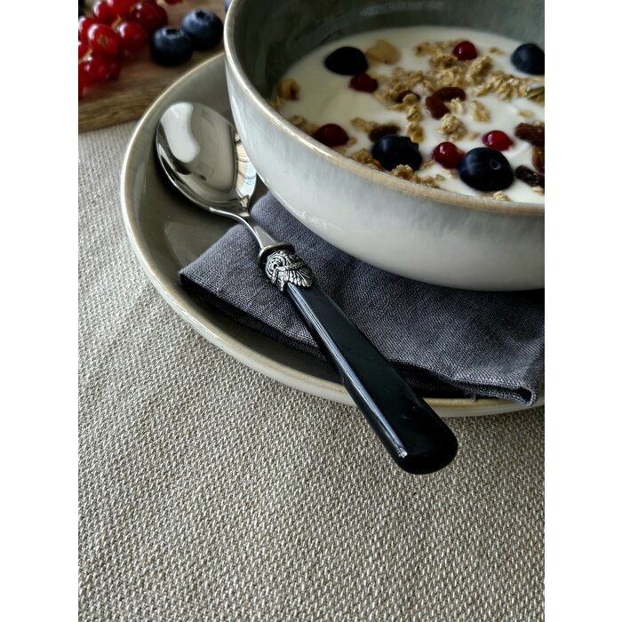 Cuchara, Negro (nácar), Desayuno