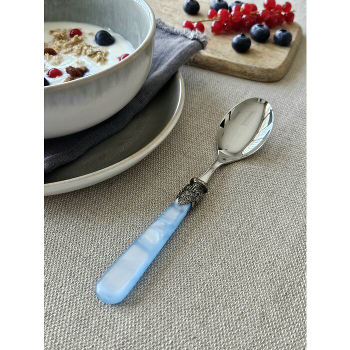 Cuillère, Bleu Clair (nacré), Petit-Déjeuner