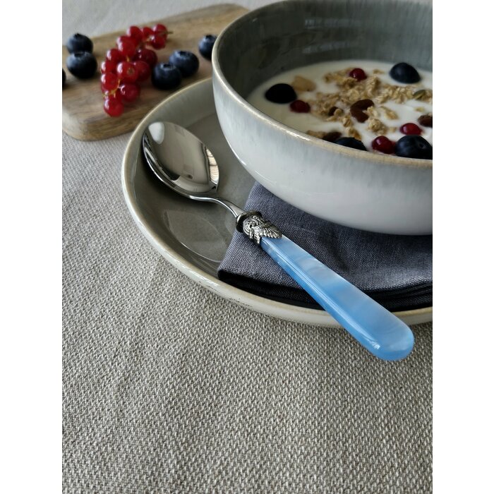Cuillère, Bleu Clair (éclat nacré), Petit-Déjeuner