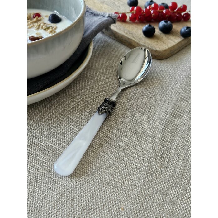 Frühstückslöffel, Weiß (perlmutt), EME Napoleon