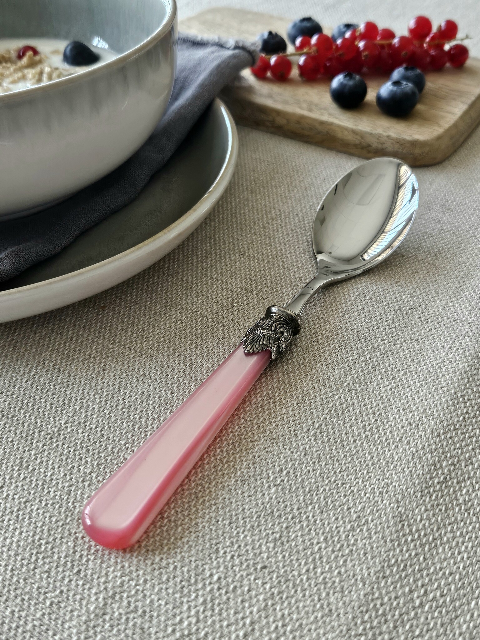 Cuillère, Rose (éclat nacré), Petit-Déjeuner