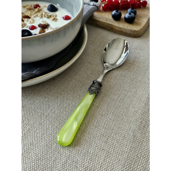 Frühstückslöffel, Hellgrün (perlmutt), EME Napoleon