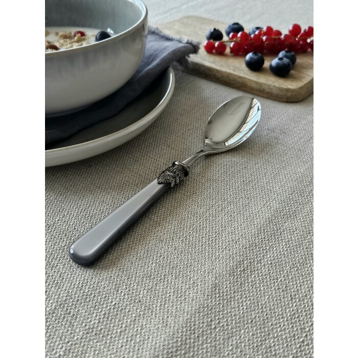 Spoon, Gray (mother-of-pearl sheen), Breakfast