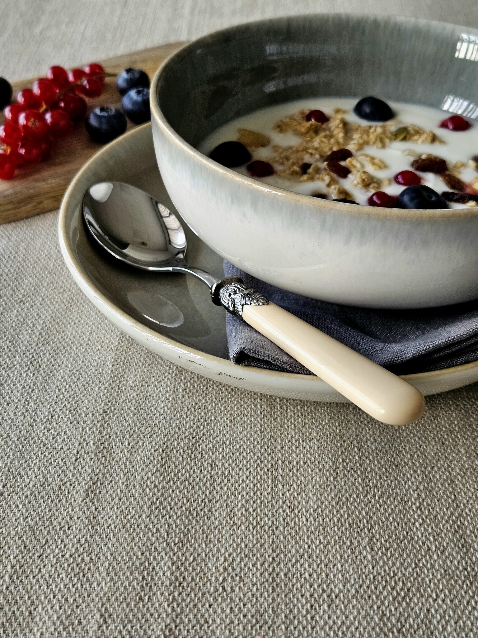 Cuchara, Marfil (mate), Desayuno