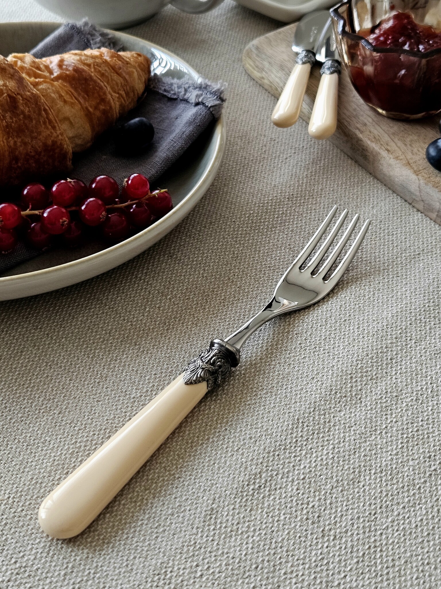 Fork, ivory (plain), Breakfast