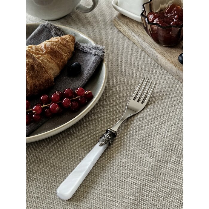 Tenedor, Blanco (nácar), Desayuno
