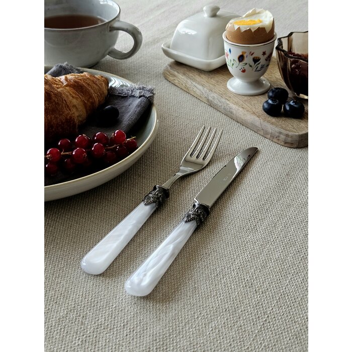 Frühstücksgabel, Weiß (perlmutt), EME Napoleon