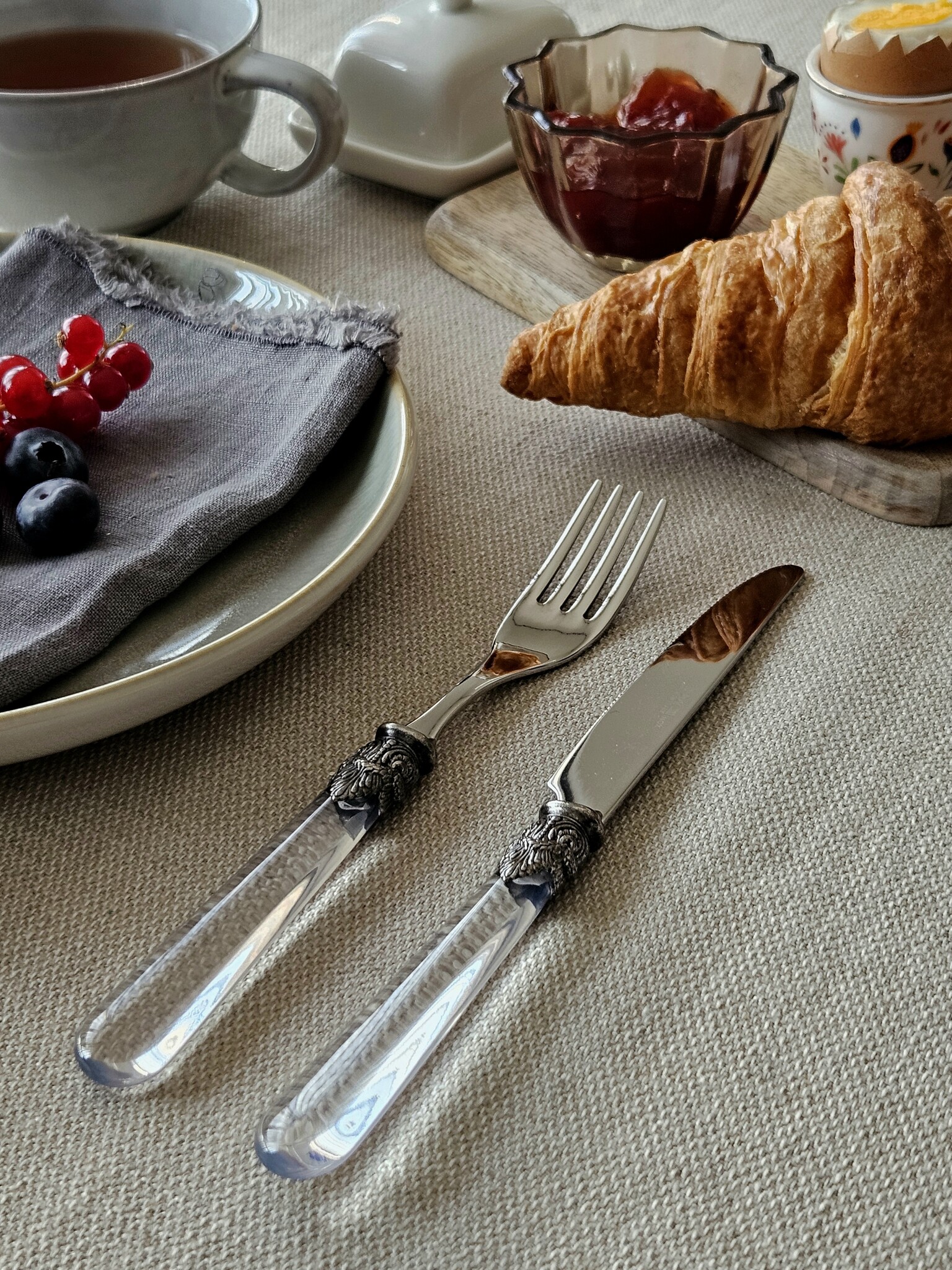 Breakfast fork, transparent, EME Napoleon