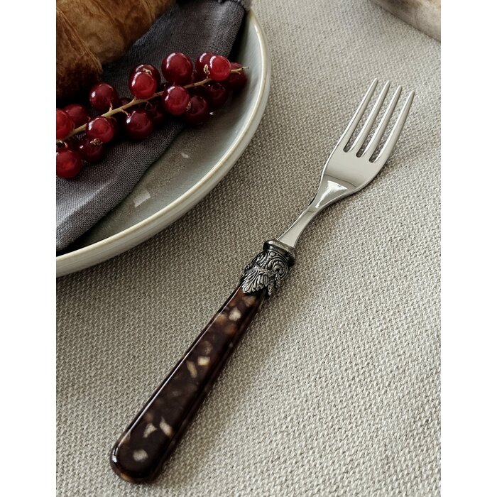 Fourchette, Marron (motif tortue), Petit-Déjeuner
