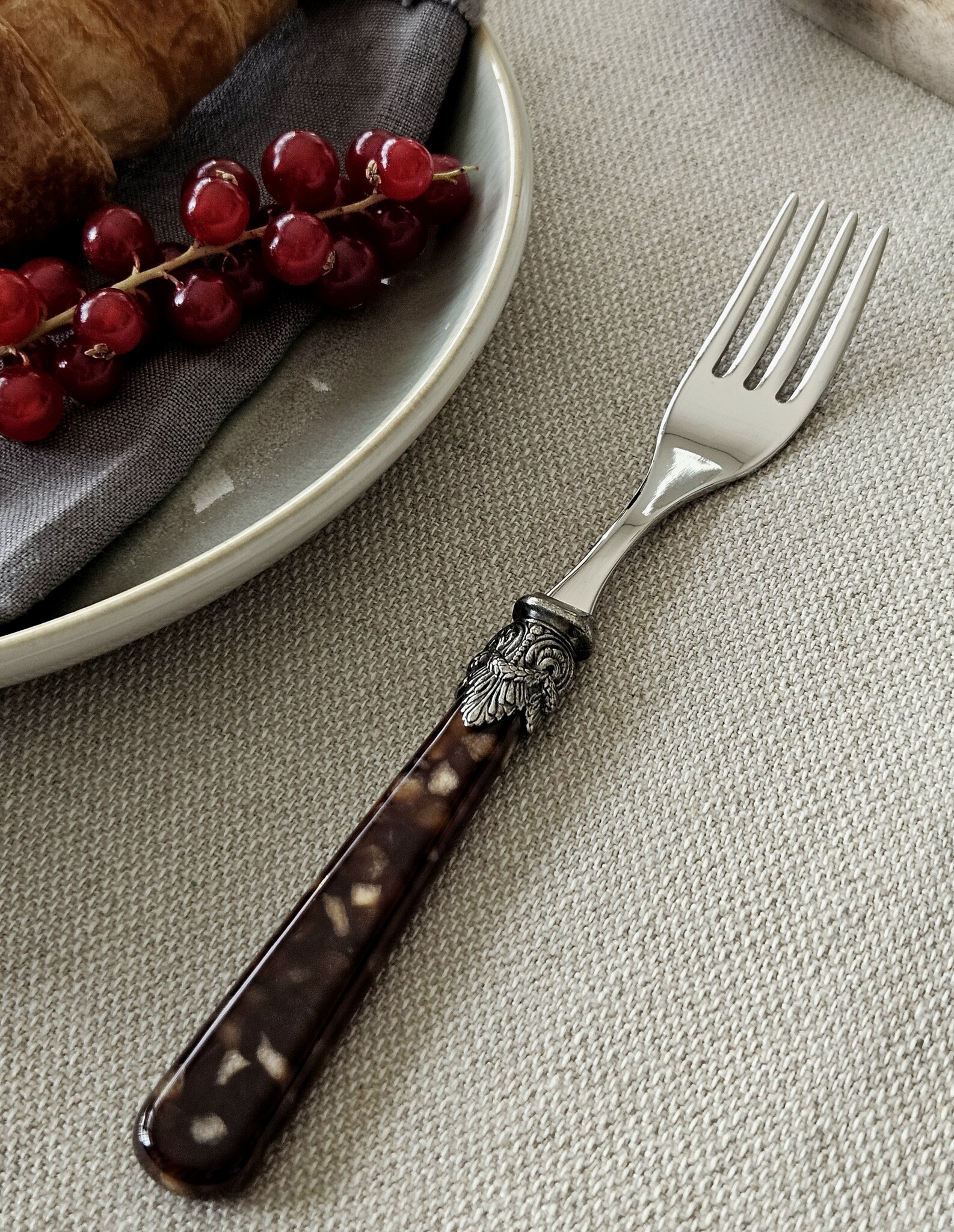 Fourchette, Marron (motif tortue), Petit-Déjeuner