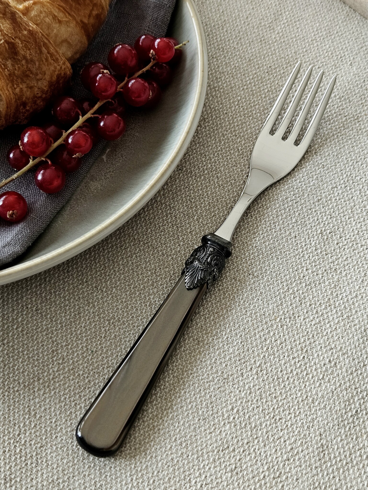 Fork, Brown (mother-of-pearl), Breakfast
