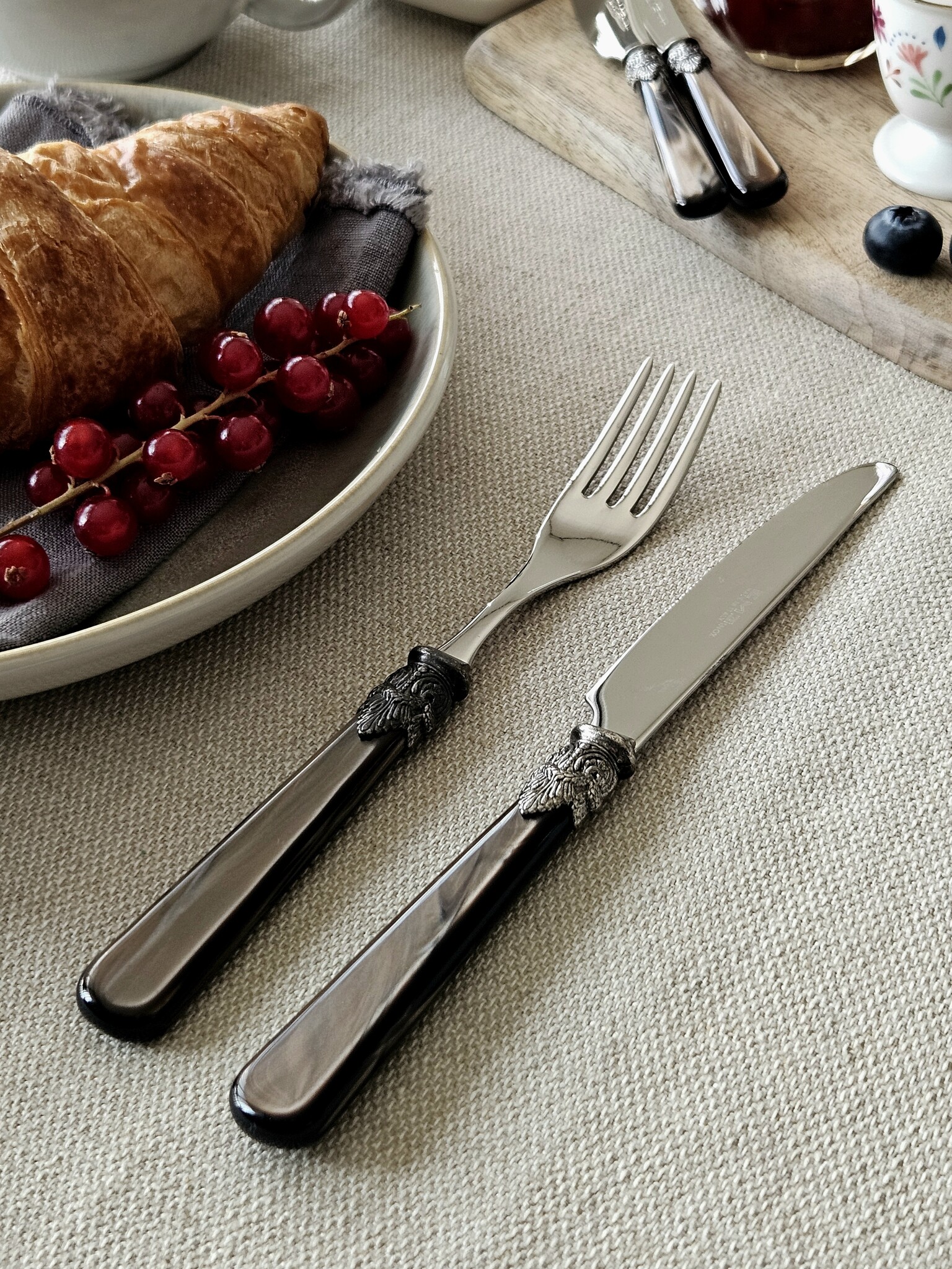 Fourchette, Brun (éclat nacré), Petit-Déjeuner