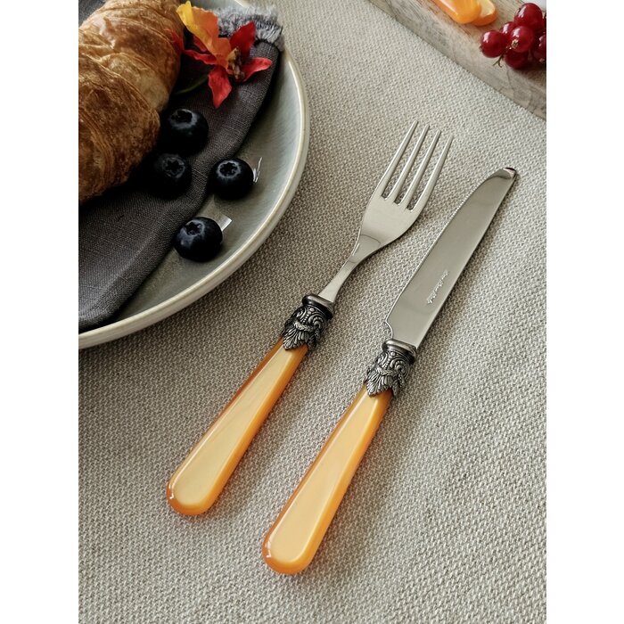 Fork, Orange (mother-of-pearl), Breakfast