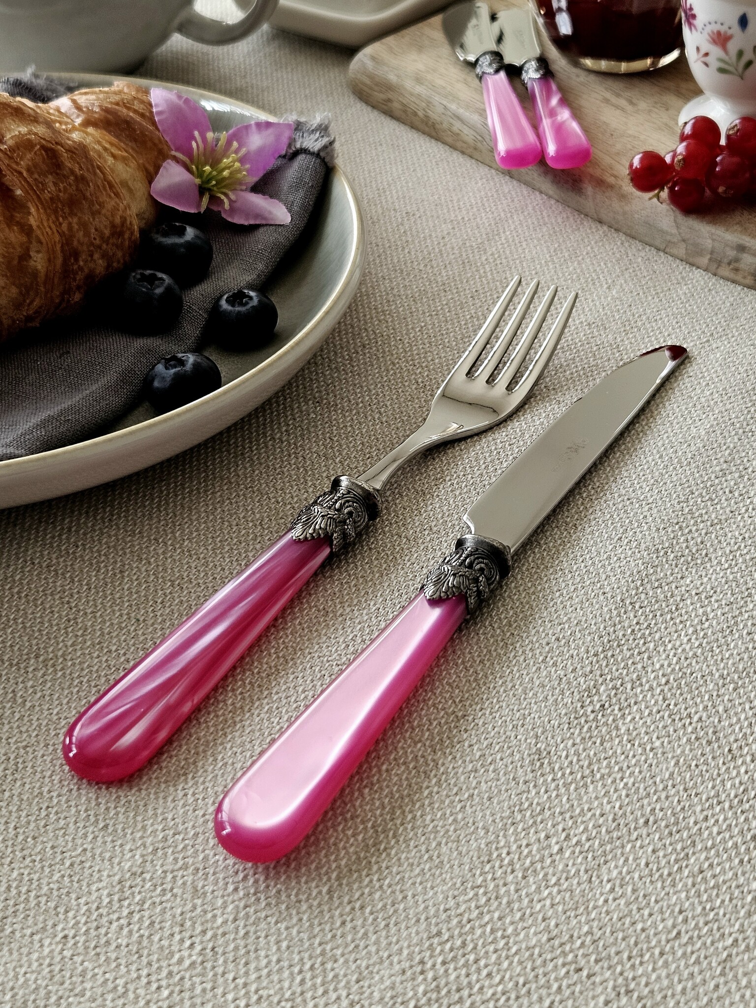 Fourchette, Fuchsia (nacré), Petit-Déjeuner