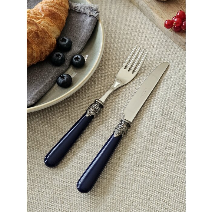 Vork, Blauw (mat), voor het ontbijt, EME Napoleon