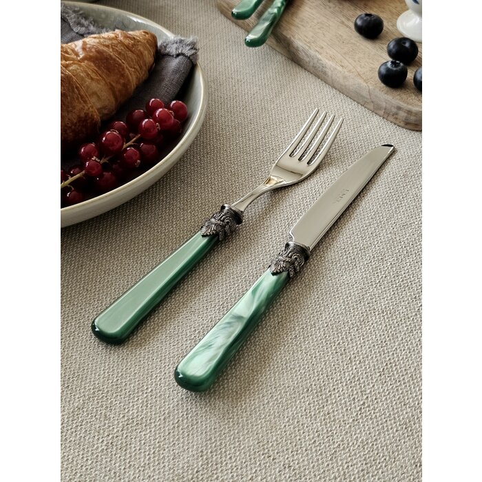 Fork, Green (mother-of-pearl), Breakfast