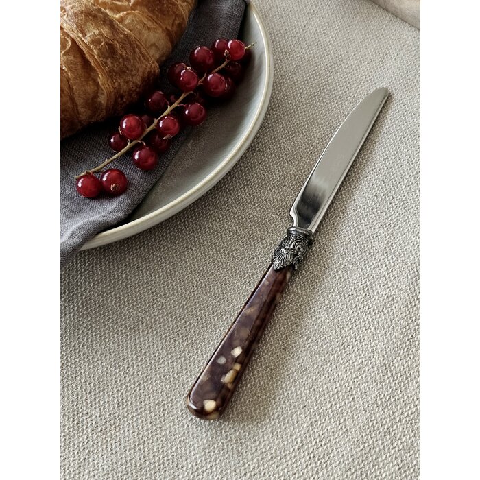 Couteau, Marron (motif tortue), Petit-Déjeuner