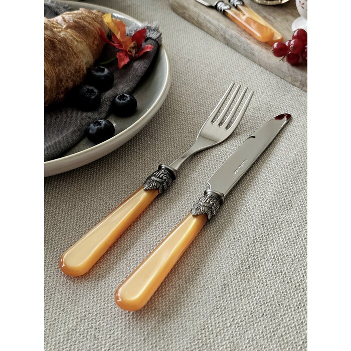 Knife, Orange (mother-of-pearl), Breakfast