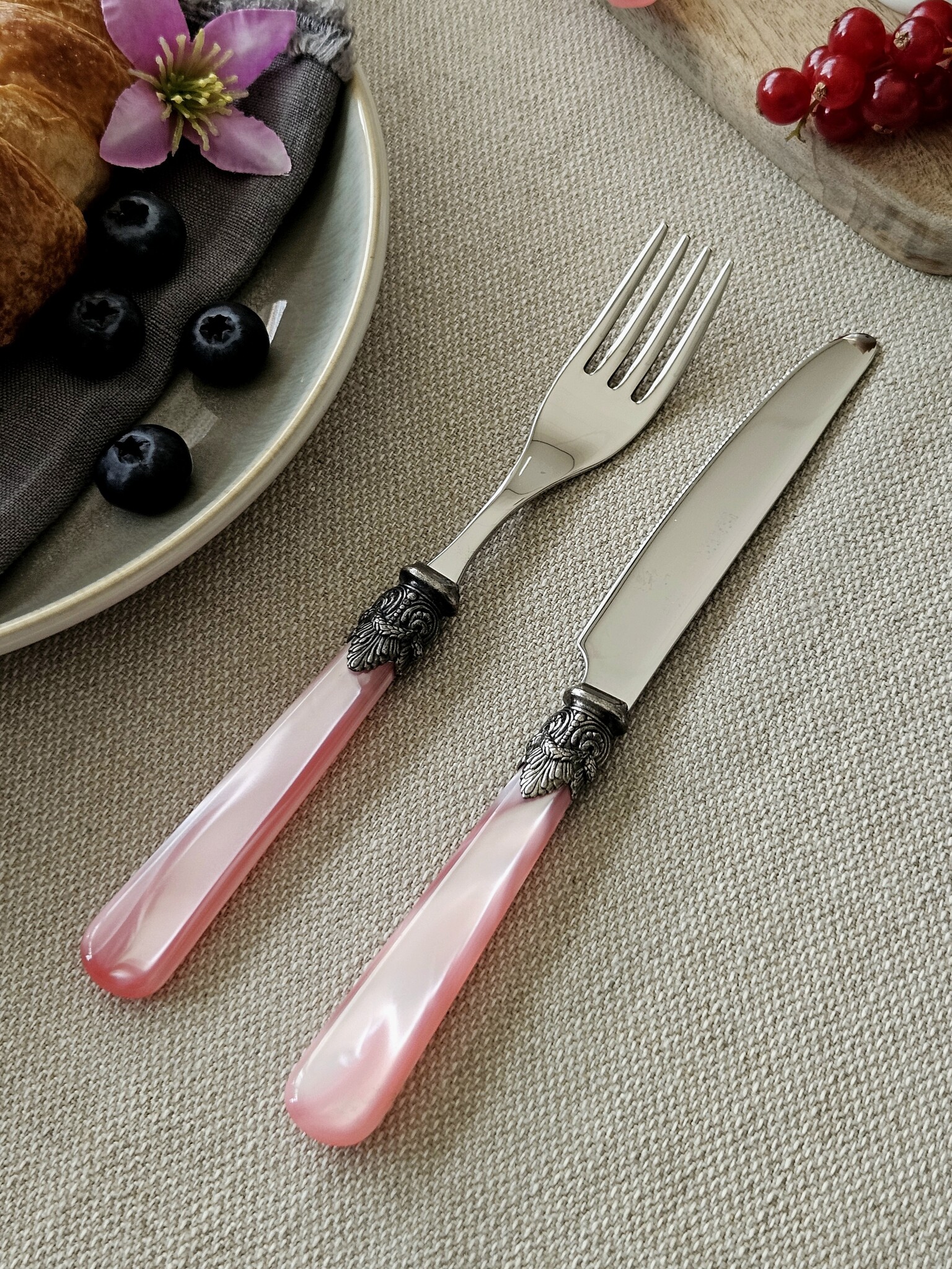 Couteau, Rose (nacré), Petit-Déjeuner