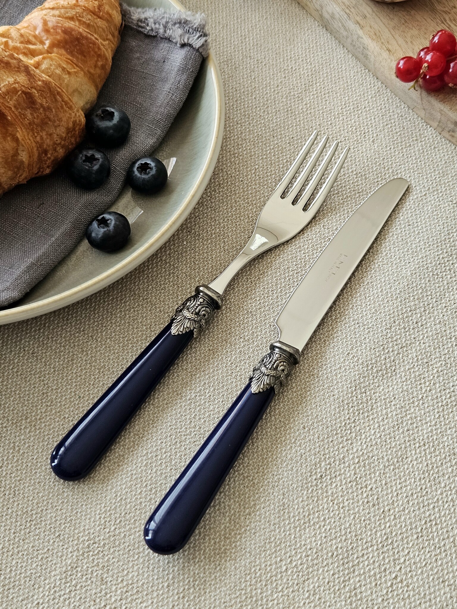 Knife, Blue (matte), Breakfast
