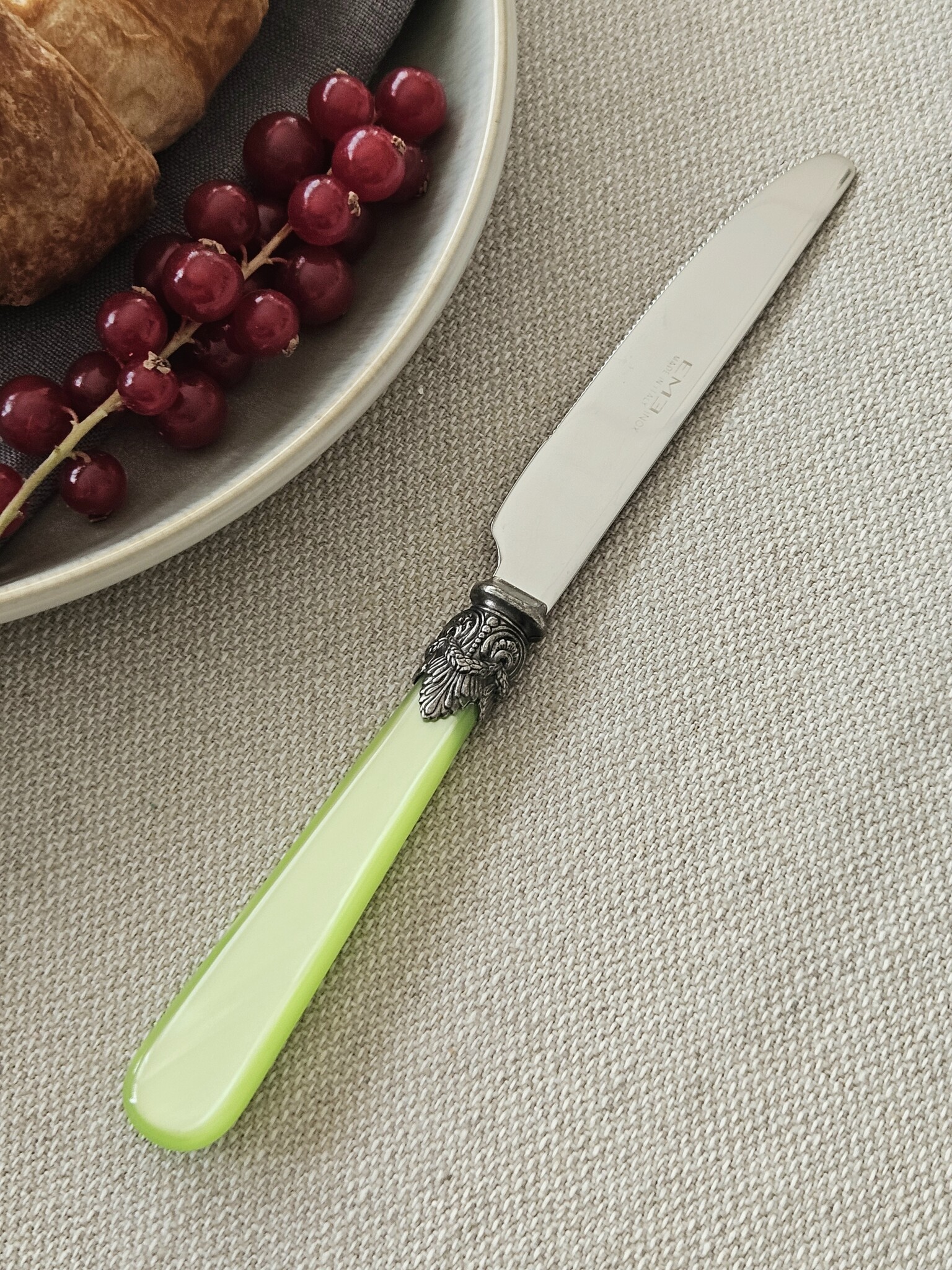 Couteau, Vert Clair (éclat nacré), Petit-Déjeuner