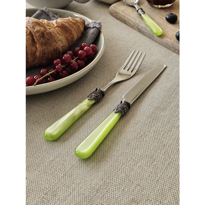 Cuchillo, Verde Claro (brillo nácar), Desayuno