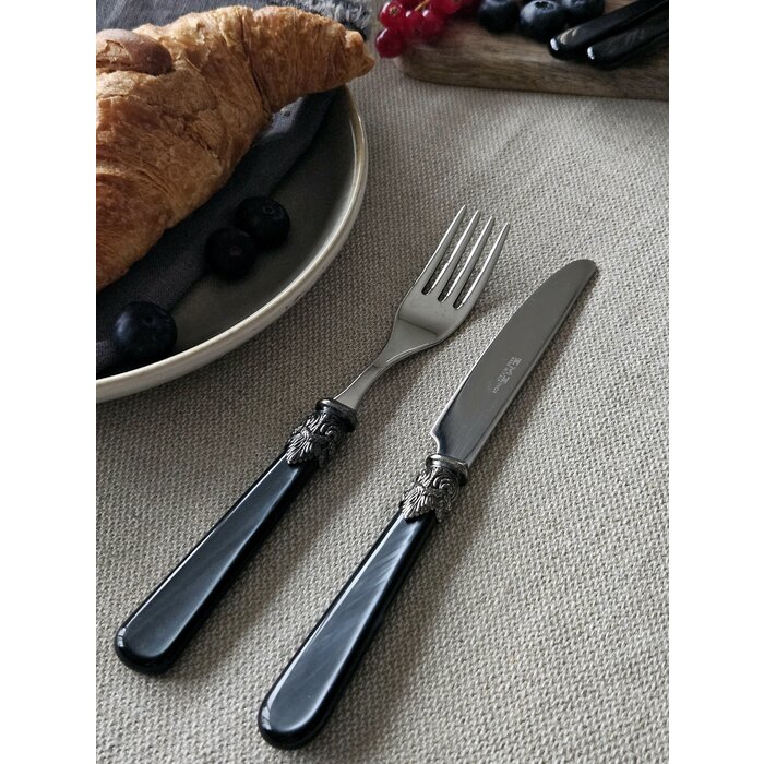 Frühstücksgabel, Schwarz (perlmutt), EME Napoleon