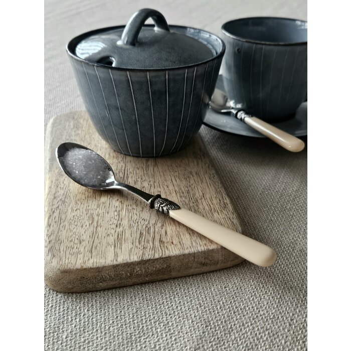 Sugar spoon, Ivory (matte)