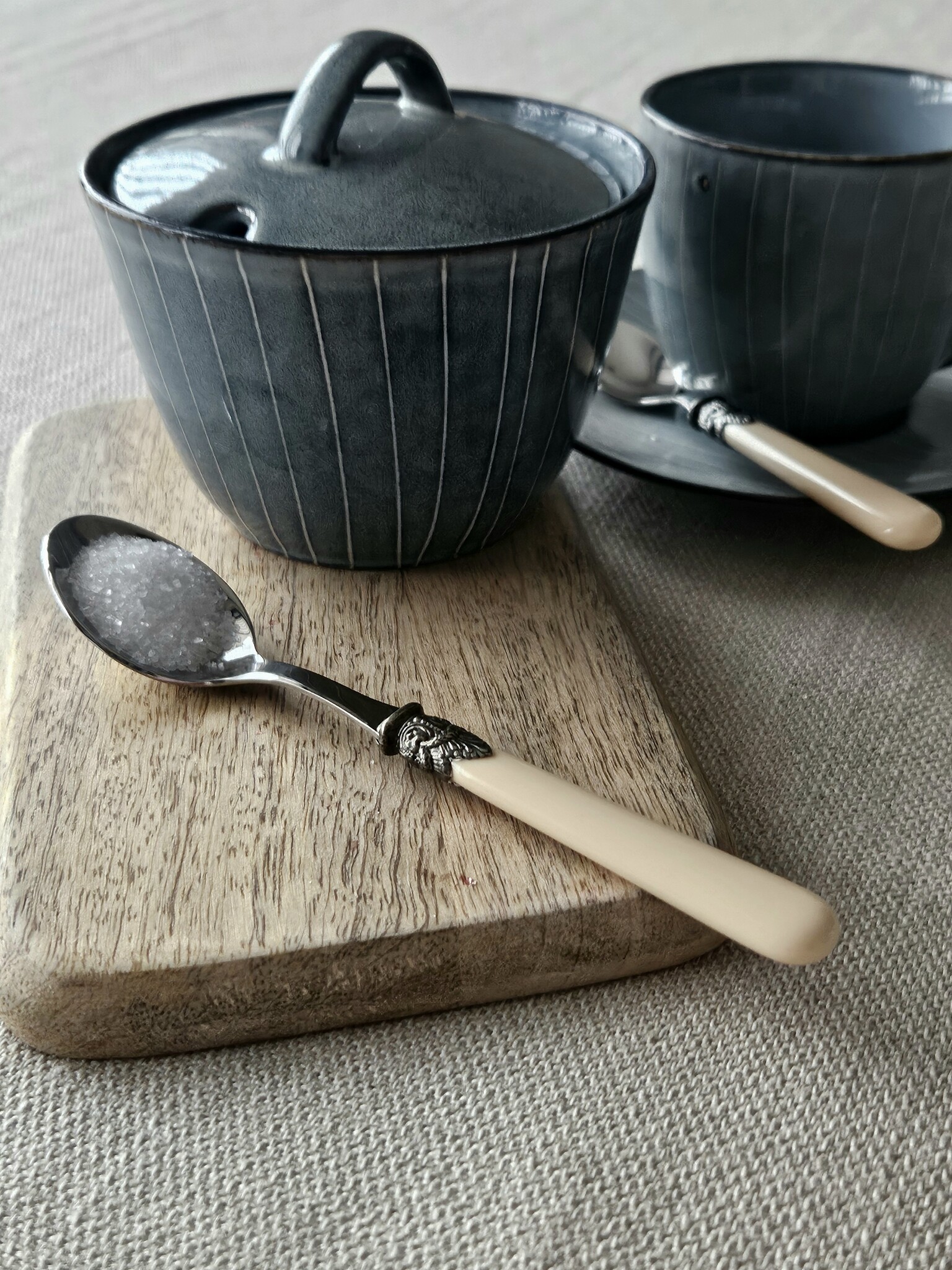 Cucharilla para azúcar, Marfil (liso)