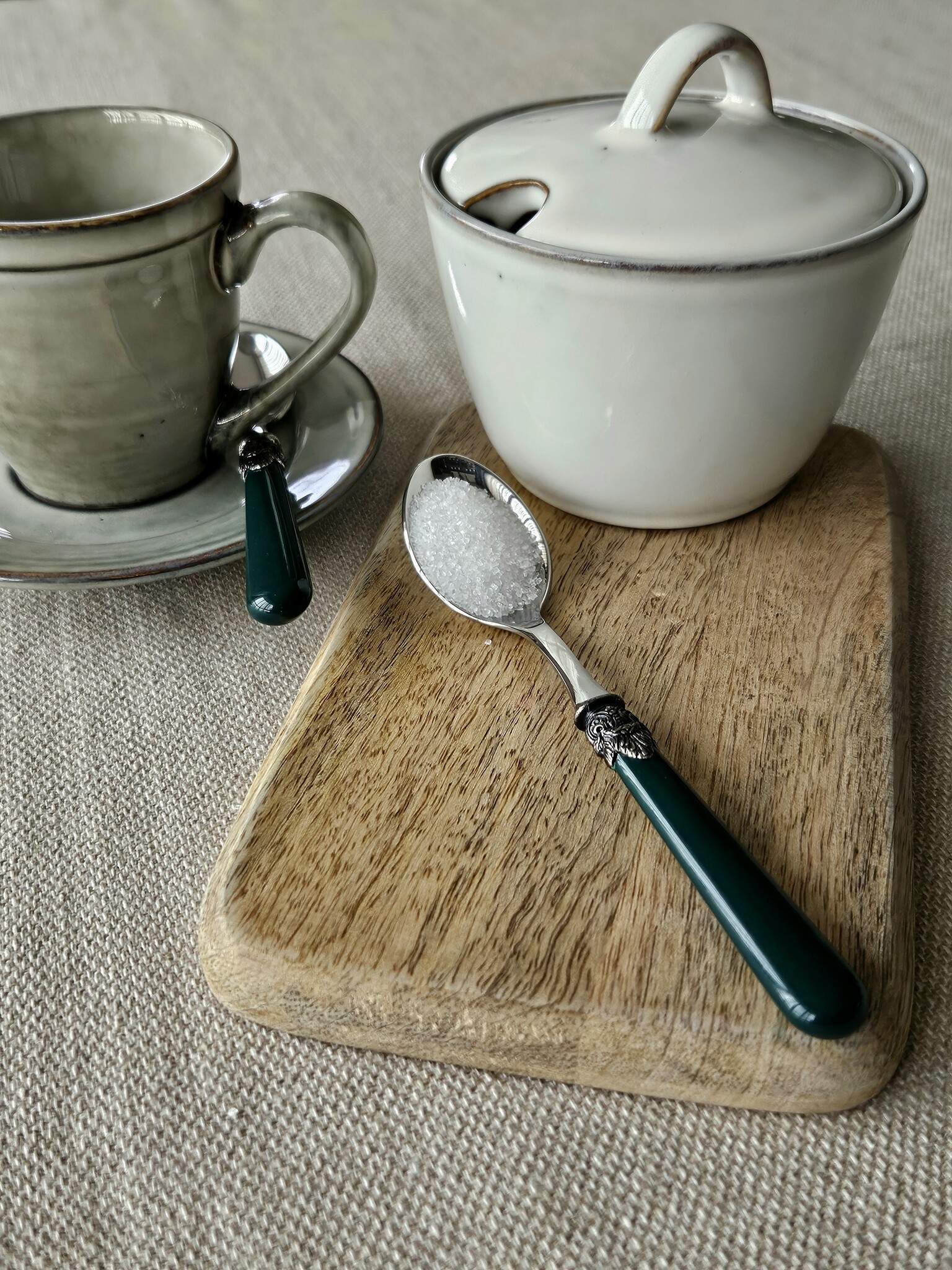 Cuillère à sucre, Vert (mat)