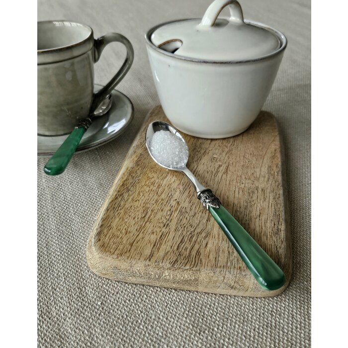 Sugar spoon, Green (mother-of-pearl)