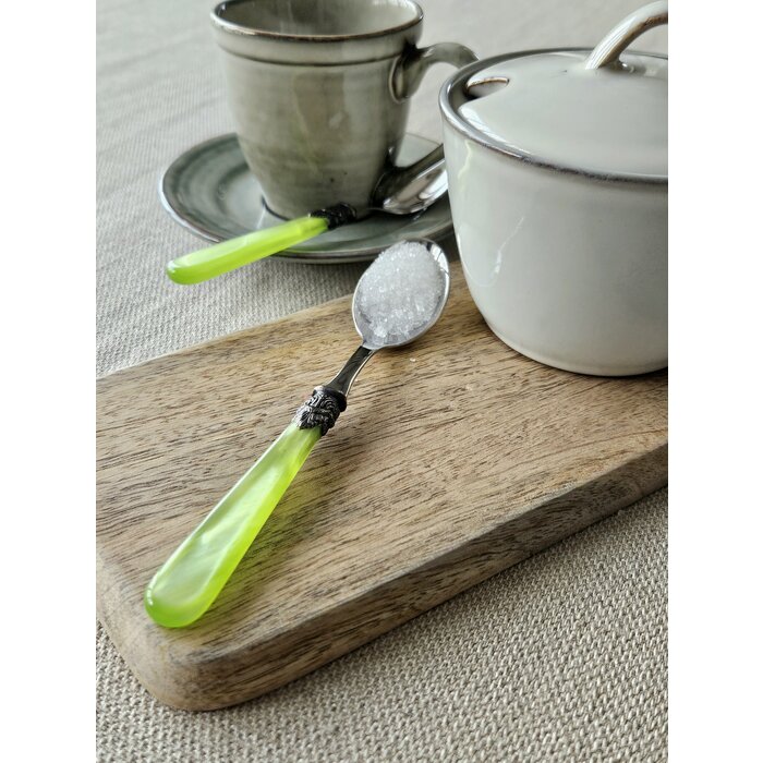 Cucharilla para azúcar, Verde Claro (nácar)