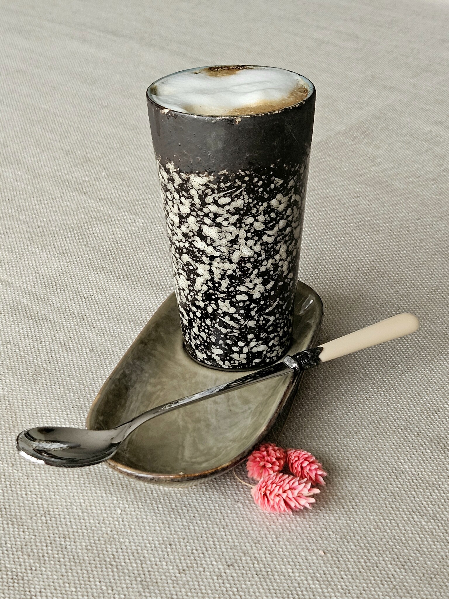 Cuillère Long Drink / Cuillère à Sorbet, Ivoire (mat), 21,5 cm