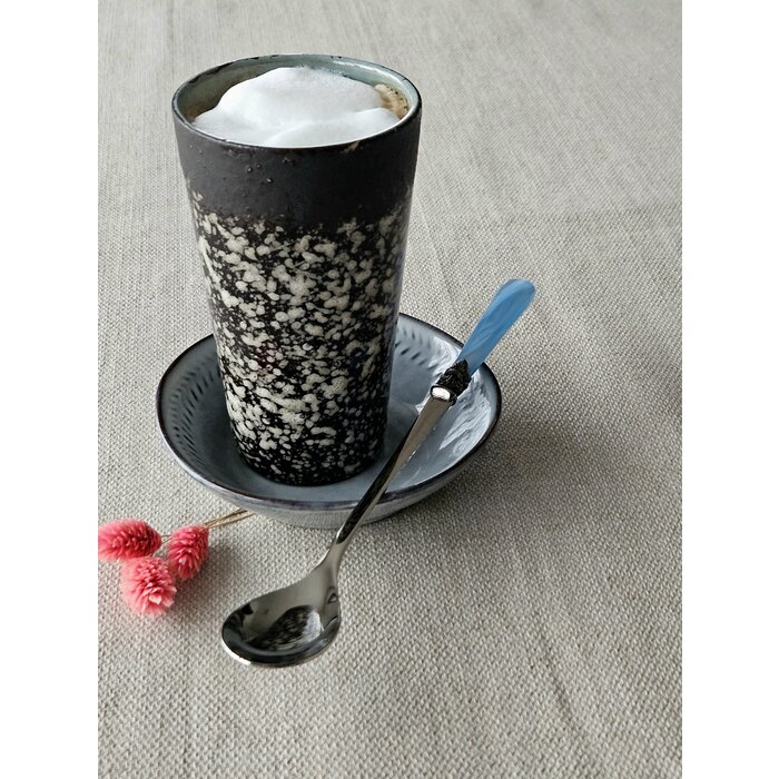 Cuillère Long Drink / Cuillère à Sorbet, Bleu Clair (nacré), 21,5 cm