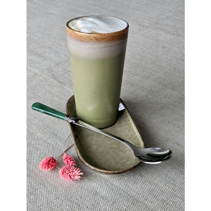 Cuillère Long Drink / Cuillère à Sorbet, Vert (éclat nacré), 21,5 cm