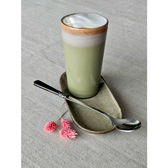 Longdrink lepel / Sorbetlepel, Bruin met Parelmoer (21,5 cm)