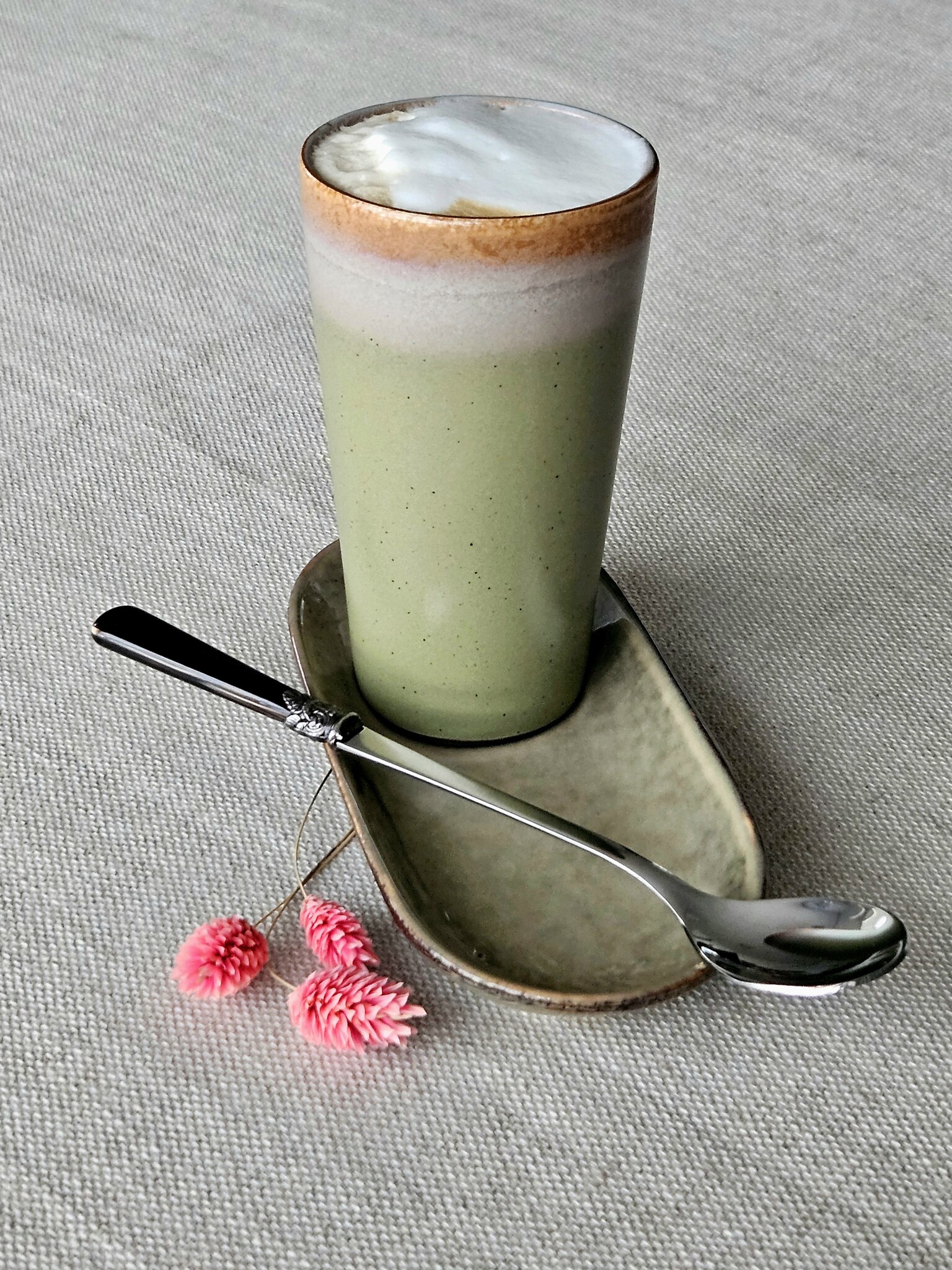 Cuillère à long drink, Brun (éclat nacré) (21,5 cm)