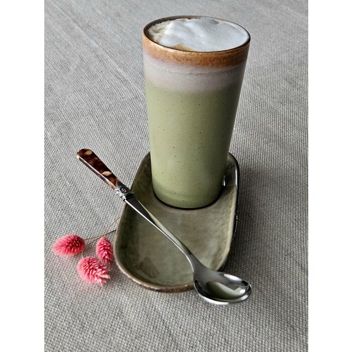Cuillère Long Drink / Cuillère à Sorbet, Marron (motif tortue), 21,5 cm
