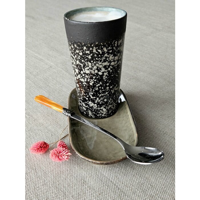 Longdrink lepel / Sorbetlepel Oranje(parelmoerglans), 21,5 cm