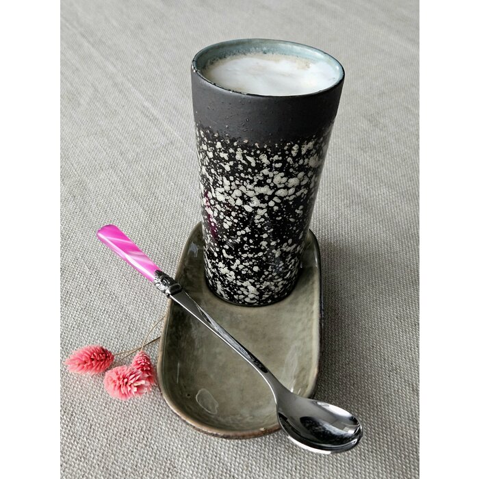 Cucharilla Larga / Cucharilla para Sorbete, Fucsia (brillo nácar), 21,5 cm