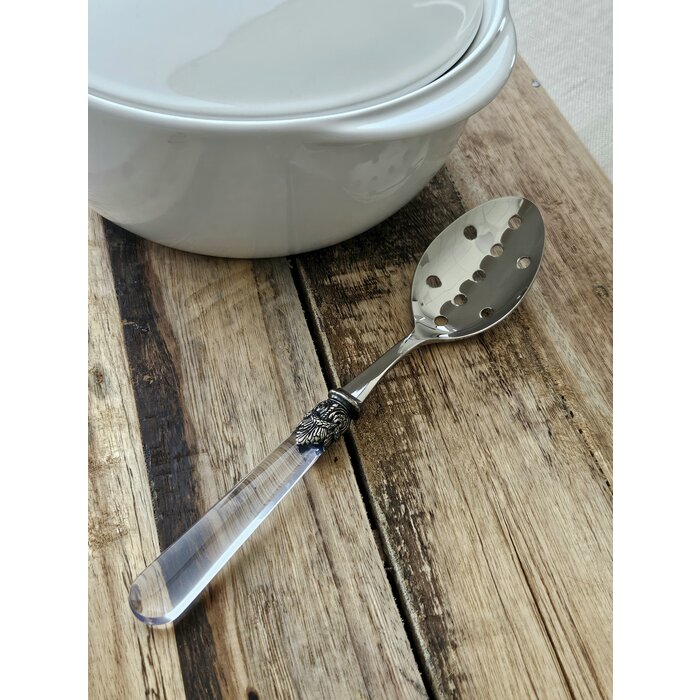 Slotted serving spoon, Transparent