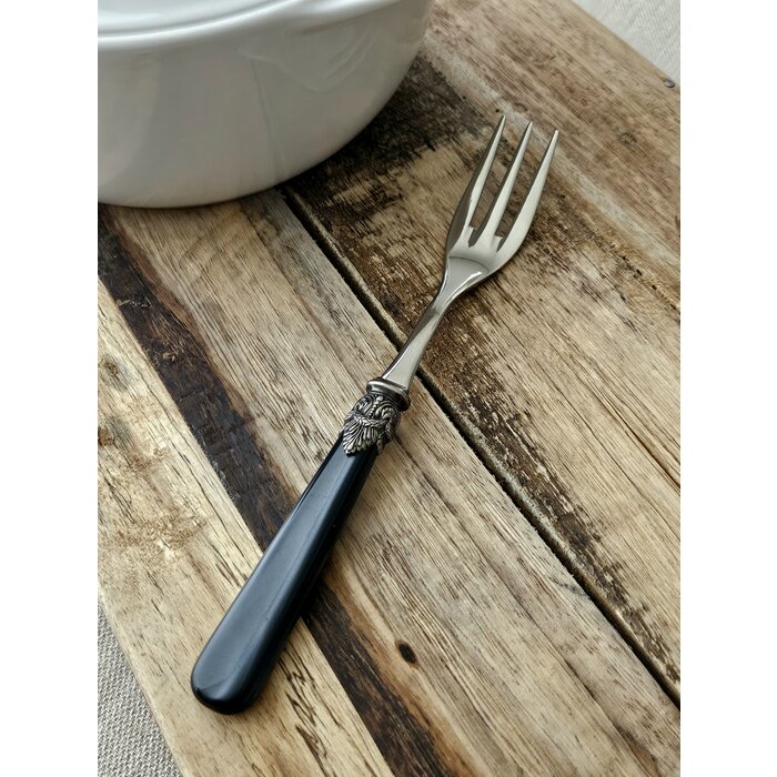 Tenedor para servir, Blanco (nácar) Negro (nácar)